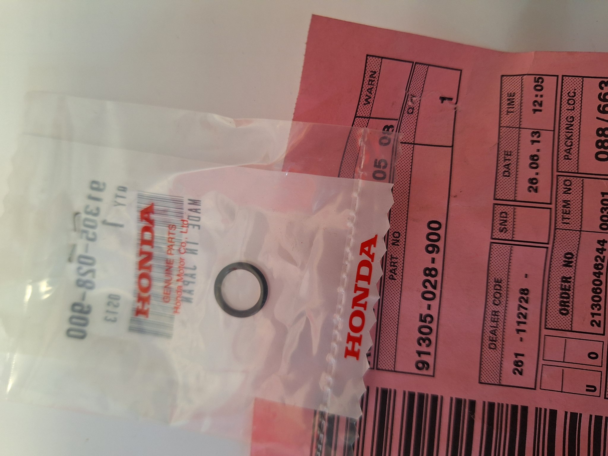 Picture of O-RING  91305-028-900  CS 90